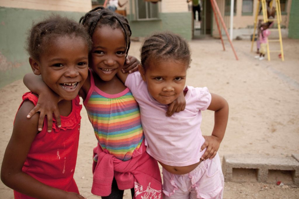 kids posing for picture